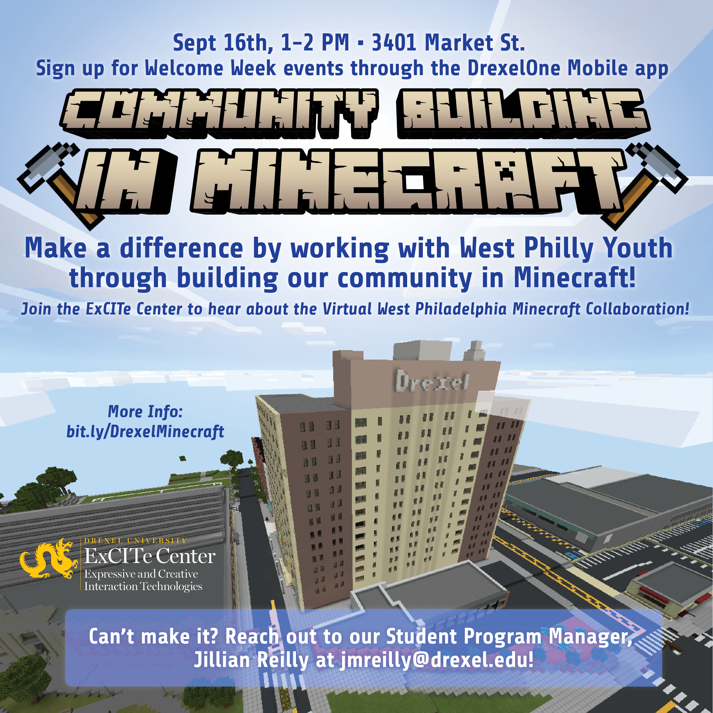 Minecraft At ExCITe Flyer